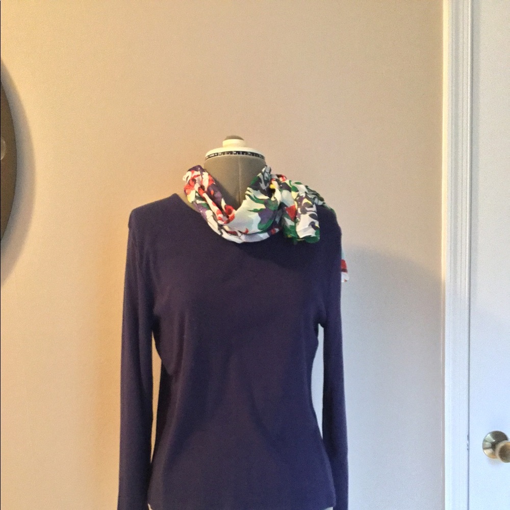 Appleseeds PM navy 100% cotton long-sleeved tee